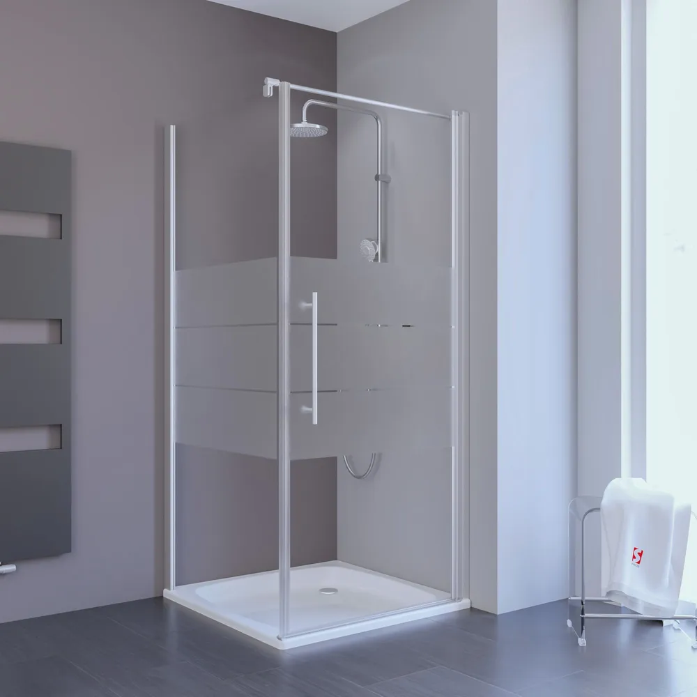 900x900 mm, 1920 mm, Alu-Natur, Depoli Light, versiegelt