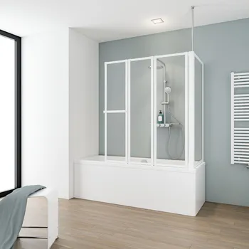 750x1288 mm, 1400 mm, Alu-Natur, Softline hell (Kunstglas)