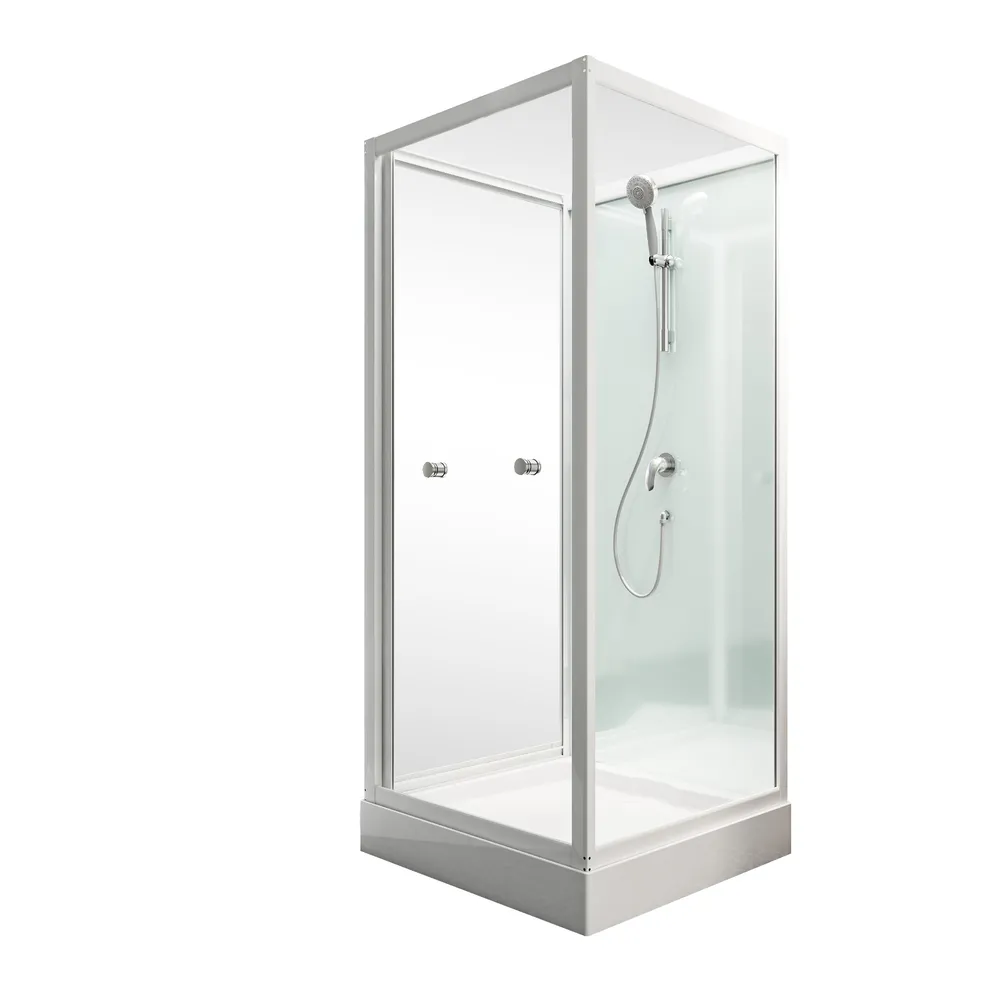 800x800 mm, 2100 mm, Alpinweiß, Klar hell