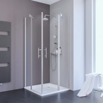 900x900 mm, 1920 mm, Alu-Natur, Klar hell, versiegelt