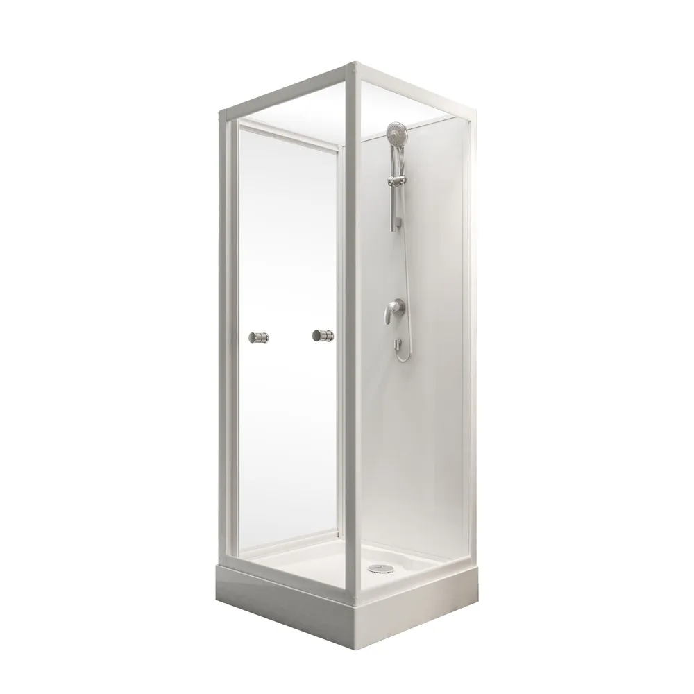 800x800 mm, 1900 mm, Alpinweiß, Klar hell